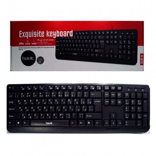 Havit KB378 USB Exquisite Keyboard with Bangla